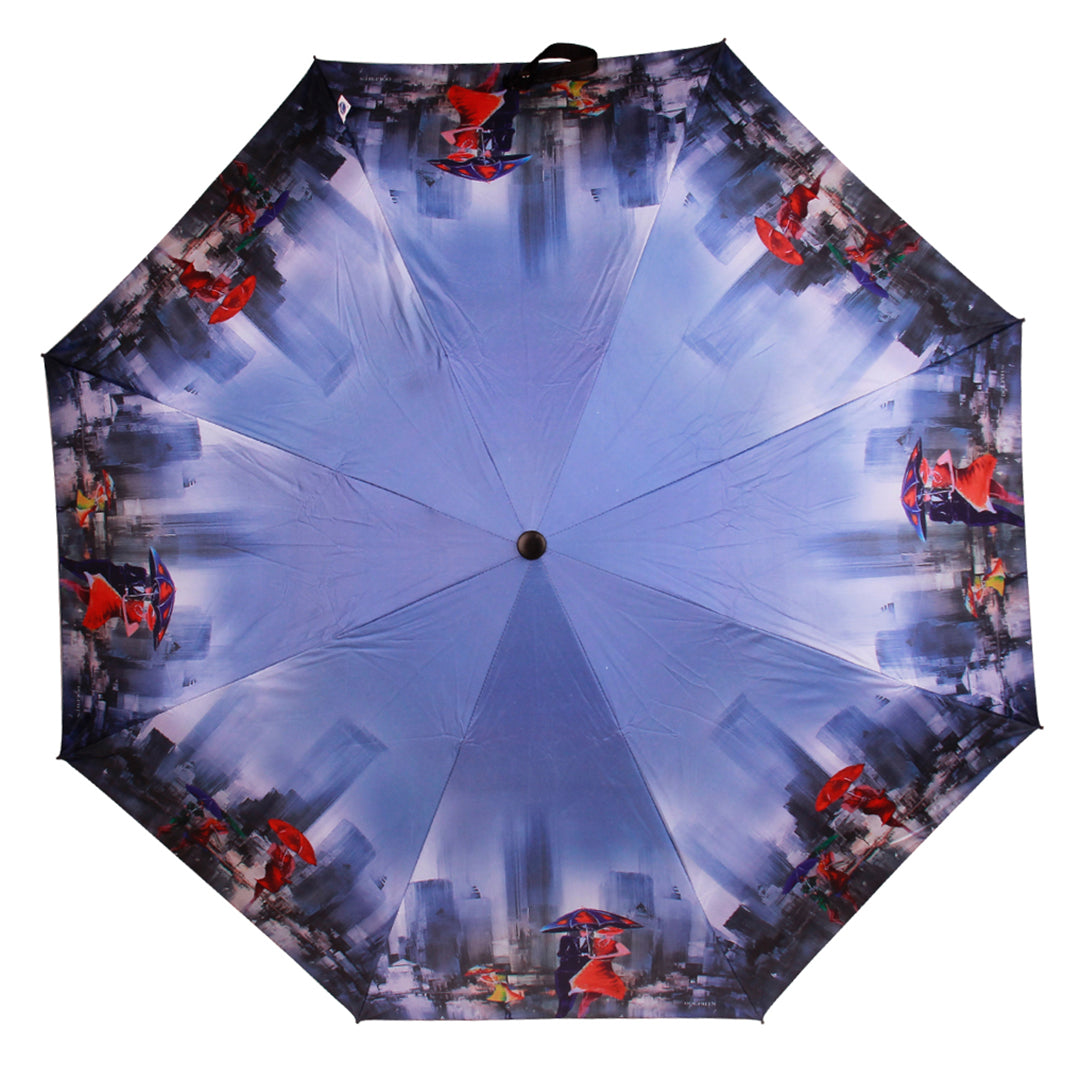 Couple printed umbrellas