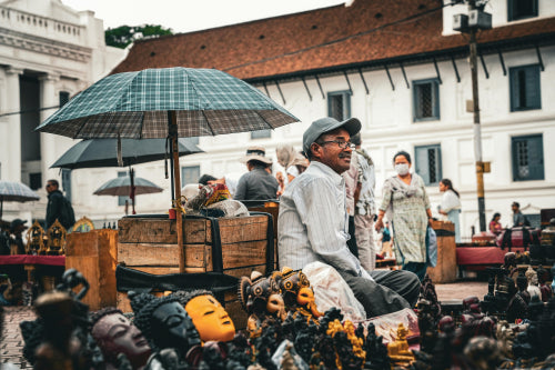 Local Artisan Umbrella Craftsmanship in Kerala