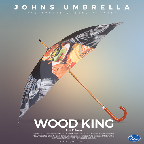The Wood King Umbrella: Classic Design with a Modern Touch