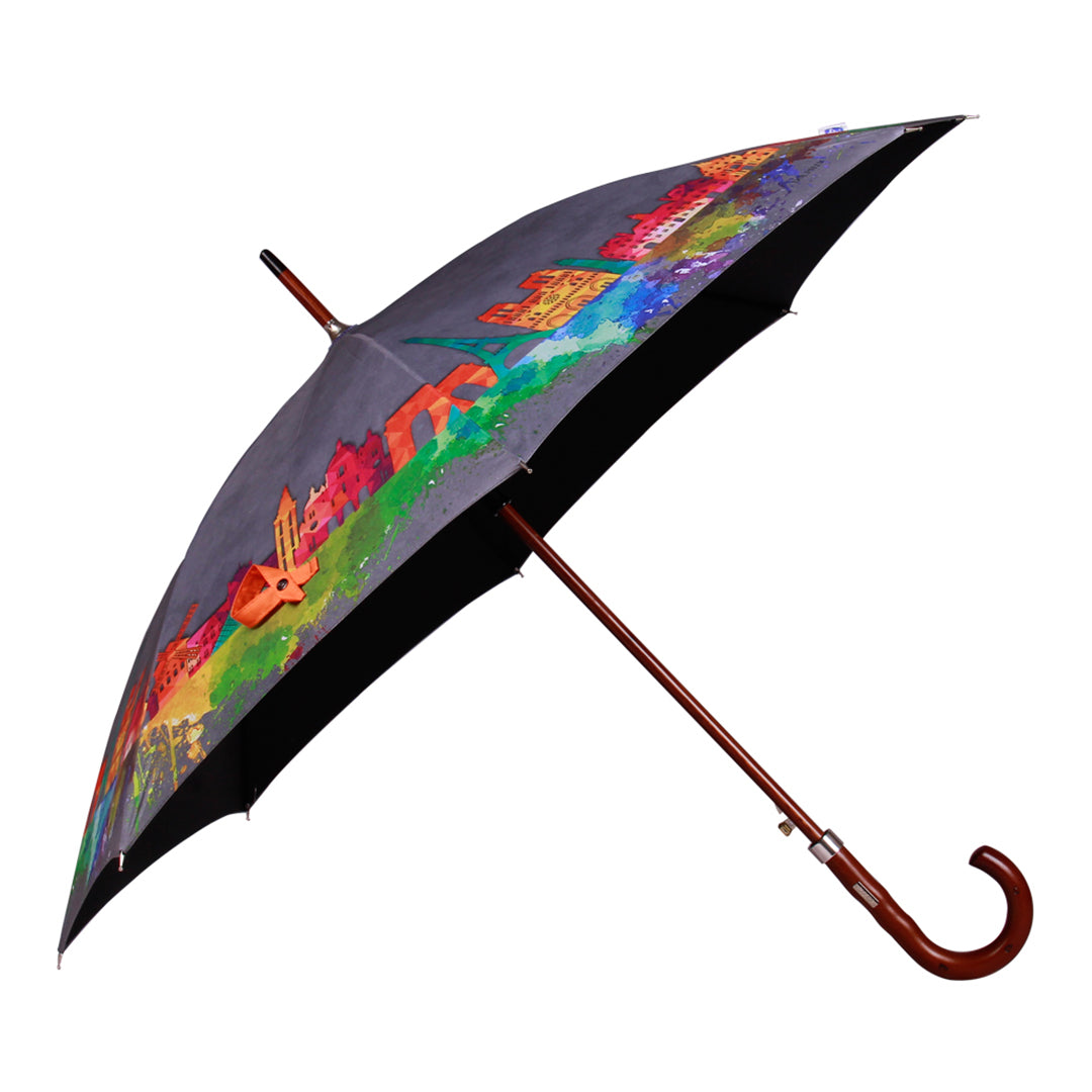 Long Auto umbrella printed 